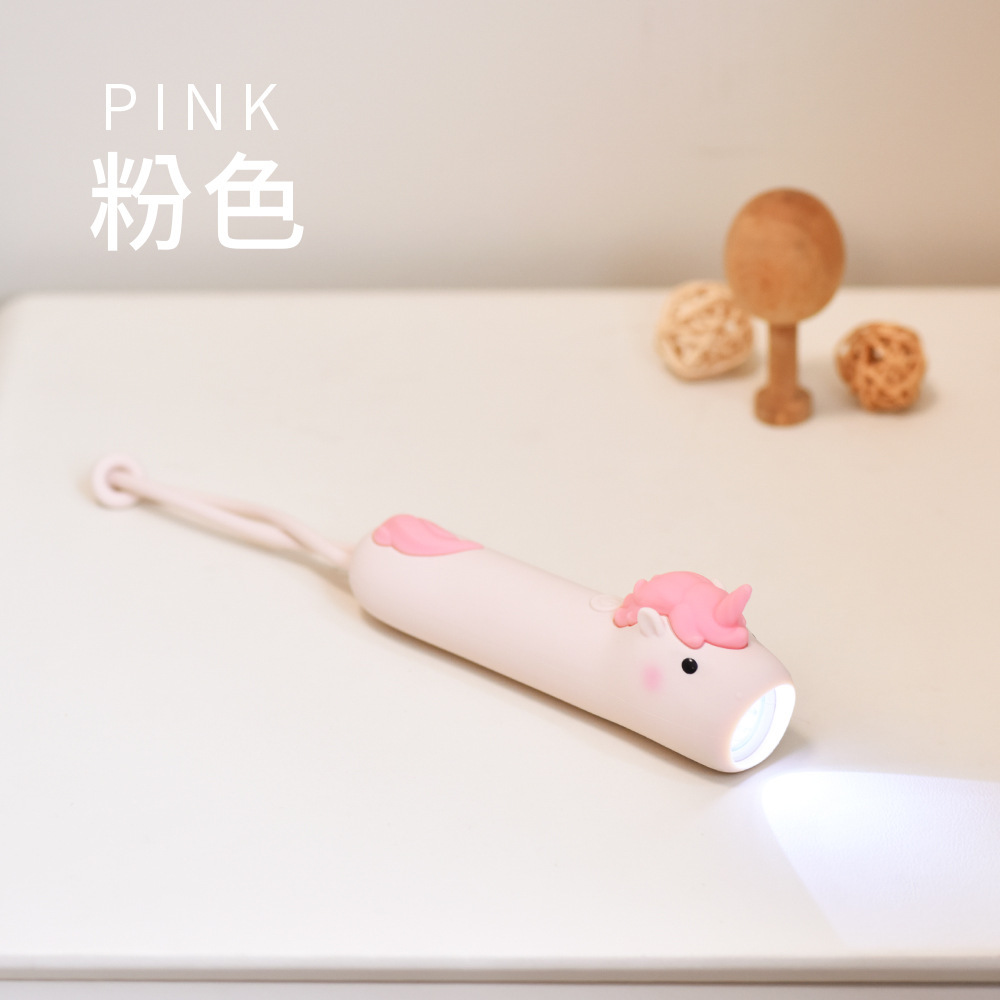 Lampe de poche en silicone licorne