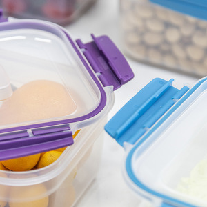 Fiambrera sellada de pícnic portátil Multicolor, caja de almuerzo con cerradura de nido de plástico a prueba de fugas, hermético, juego de contenedores de almacenamiento de alimentos con tapas - Product Image 3
