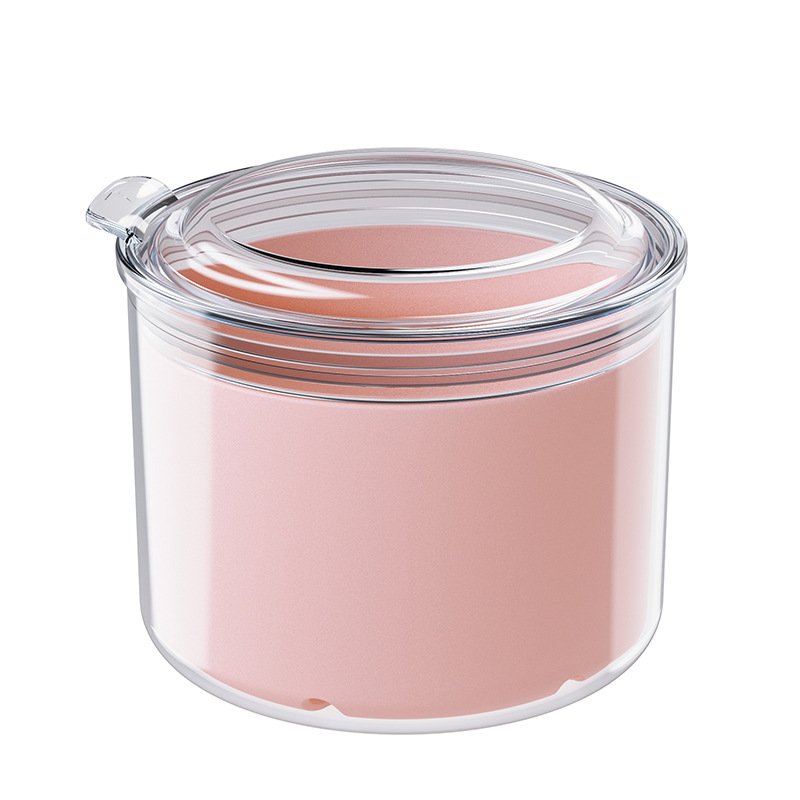Boîte de nettoyage rose transparente