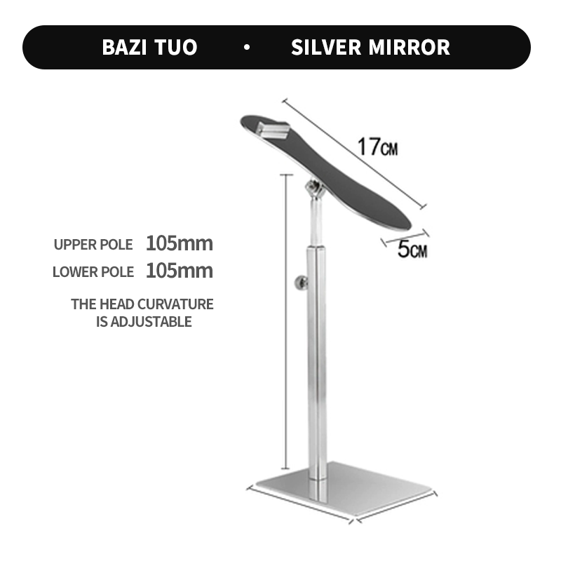 Eight-character style with silver mirror finish