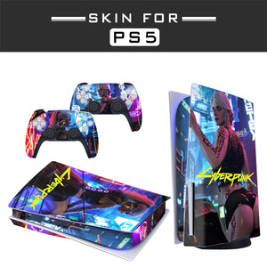 New trend <strong>ps</strong> 5 optical drive digital version of the game case full body stickers host controller anti-slip skin play station 5 - Product Image 5