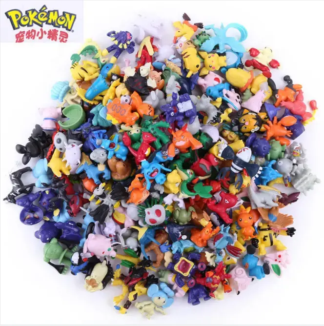 LEBA 144/SET Wholesale Good Quality 2-3cm 5-6cm Mini Child Toy Action Figure pokemons go for Kids