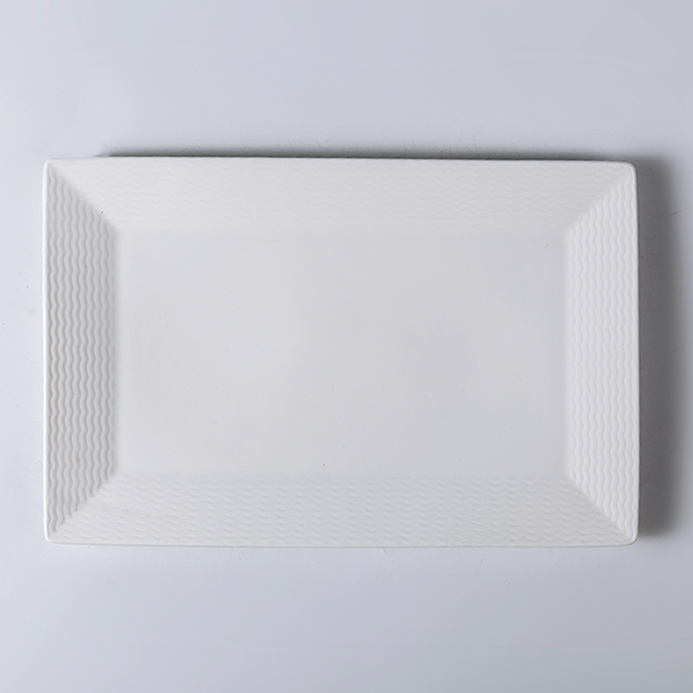 Assiette rectangulaire 12"