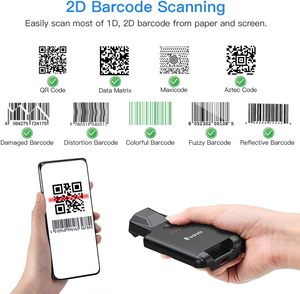 Eyoyo-Lector de código QR para teléfono iPhone, lector de código de barras inalámbrico 1D 2D UPC, Android, Bluetooth - Product Image 5