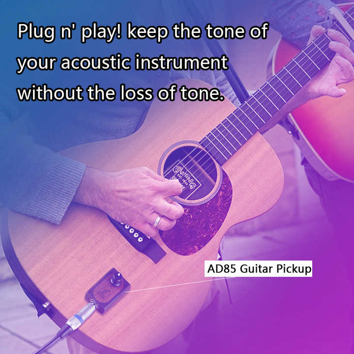 Ad85 Free Aperture Acoustic Pickup Piezoelectric Guitar Ukulele Musical Instrument Accessories