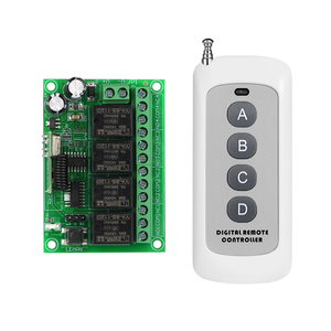ワイヤレスrfモジュール10AリレーリモコンスイッチAOKE 433mhz rfトランスミッタおよびレシーバー学習コード - Product Image 2