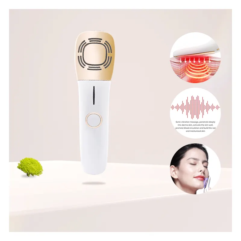 Dispositivo de estiramiento facial de microcorriente para el hogar, masajeador frío y caliente portátil, luz led, herramientas de belleza facial, fototerapia, novedad de 2020