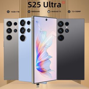 S25スマートAndroid 15携帯電話6.9インチ超大画面LTE 108MPリア16 + 1テラバイトストレージグローバル5G認定CE