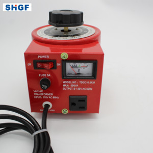 SHGF可変トランス1KVA2KVA 3KVA 5KVA 7KVA 10KVA入力220V出力0〜250V単相バリアック電圧レギュレーター - Product Image 1
