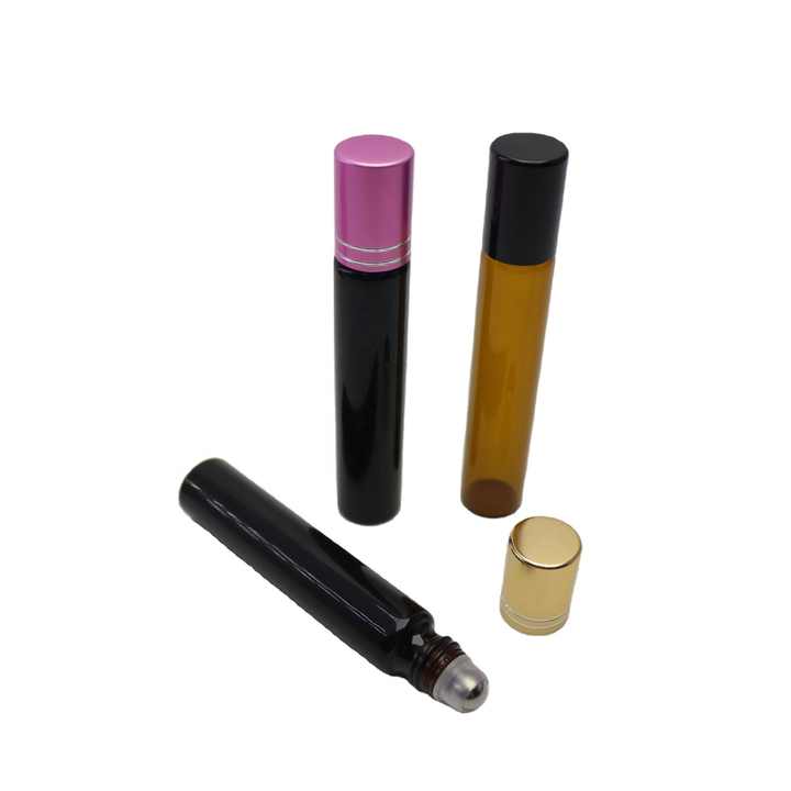 In Stock 5ml 6ml 8ml 10ml 15ml Empty Perfume Eye Cream Roll on Essential Oil Glass Roller Bottle With Bamboo Cap RL-888B