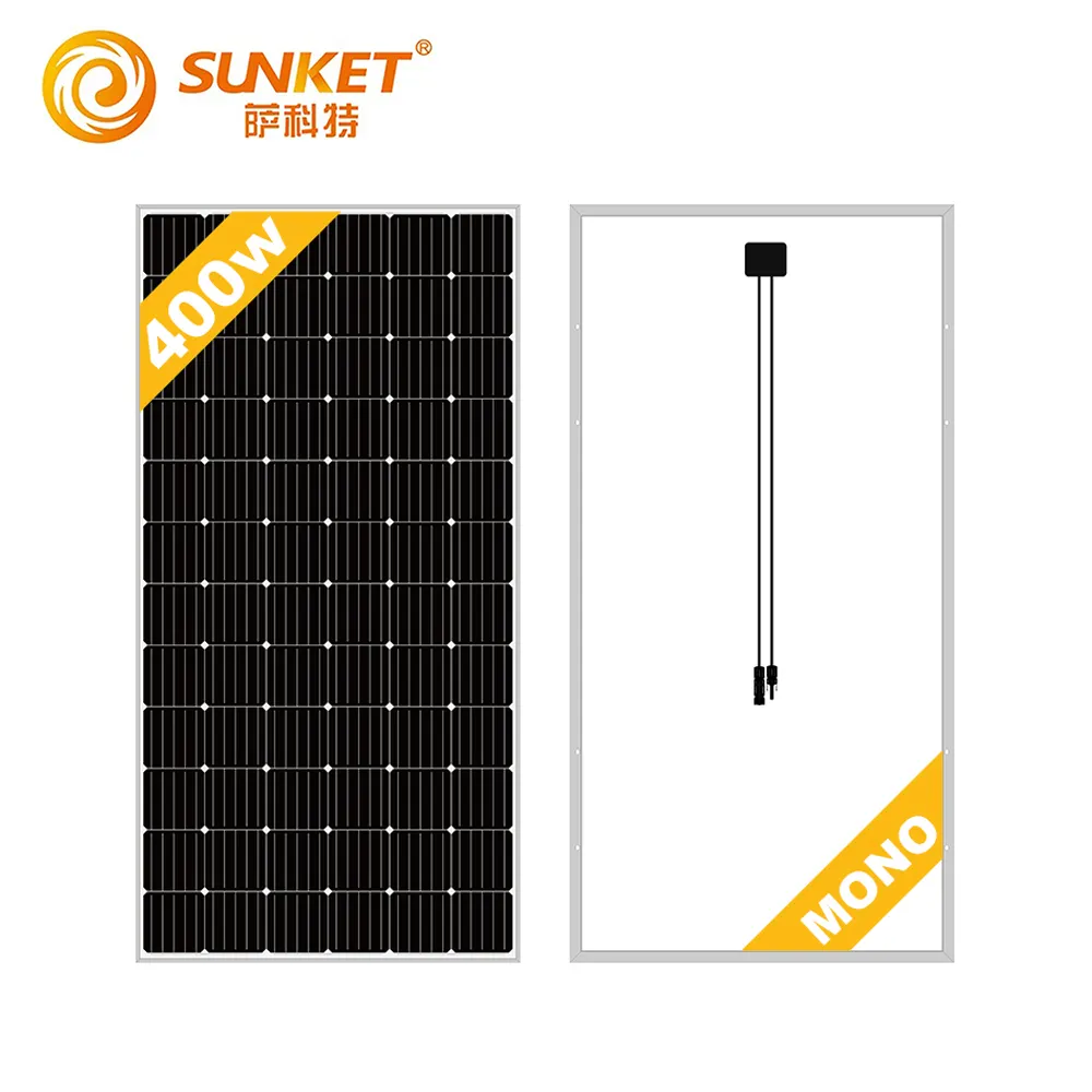 Sunket-Panel Solar fotovoltaico monocristalino, módulo PV, 72 celdas, 410W