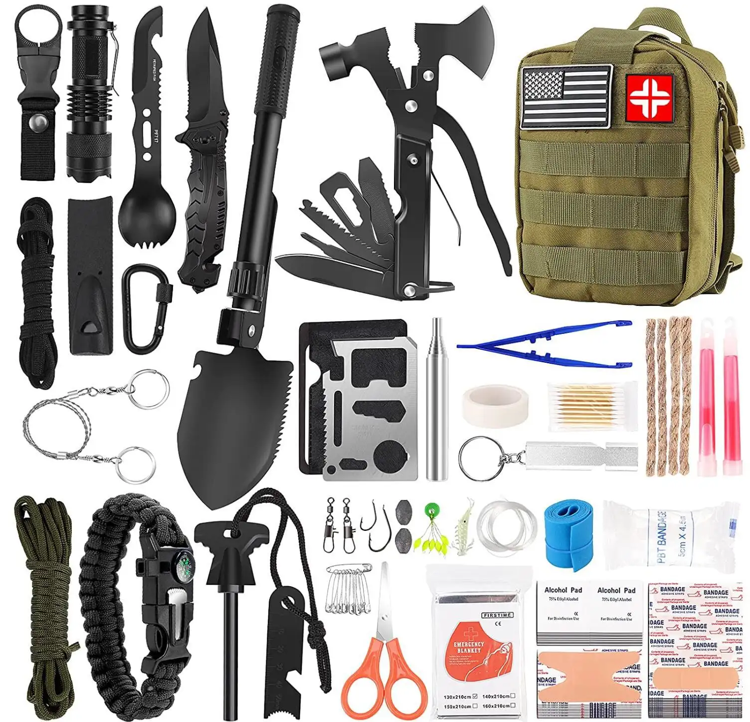 Taktisches Überleben Erste-Hilfe-Kit Erste-Hilfe-Kits Notfall-Überleben Erste-Hilfe-Kit