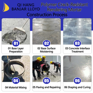 Vữa xi măng polymer hiện đại, cường độ cao, chống nứt, dùng sửa chữa tường ngoài, trát tường, hạn sử dụng 12 tháng - Product Image 5