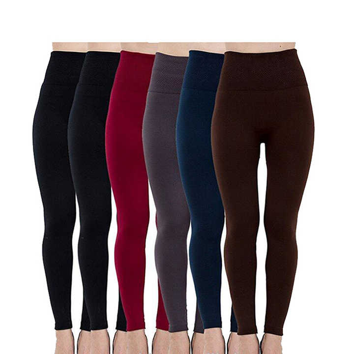 6 Pack ultra Soft Seamless Women High Waist Winterleggings for Wholesale