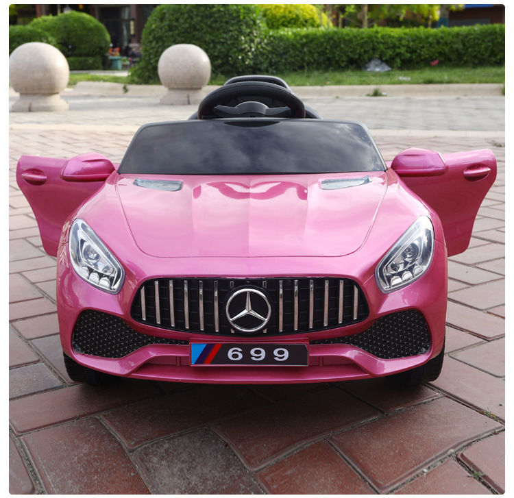Verniciato rosa - doppia trazione 6V7 + sedile in plastica + ruote in plastica