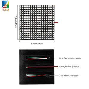Matrice LED 16x16 WS2812B SK6812 SMD 5050 schermo pannello flessibile pixel matrix LED - Product Image 2