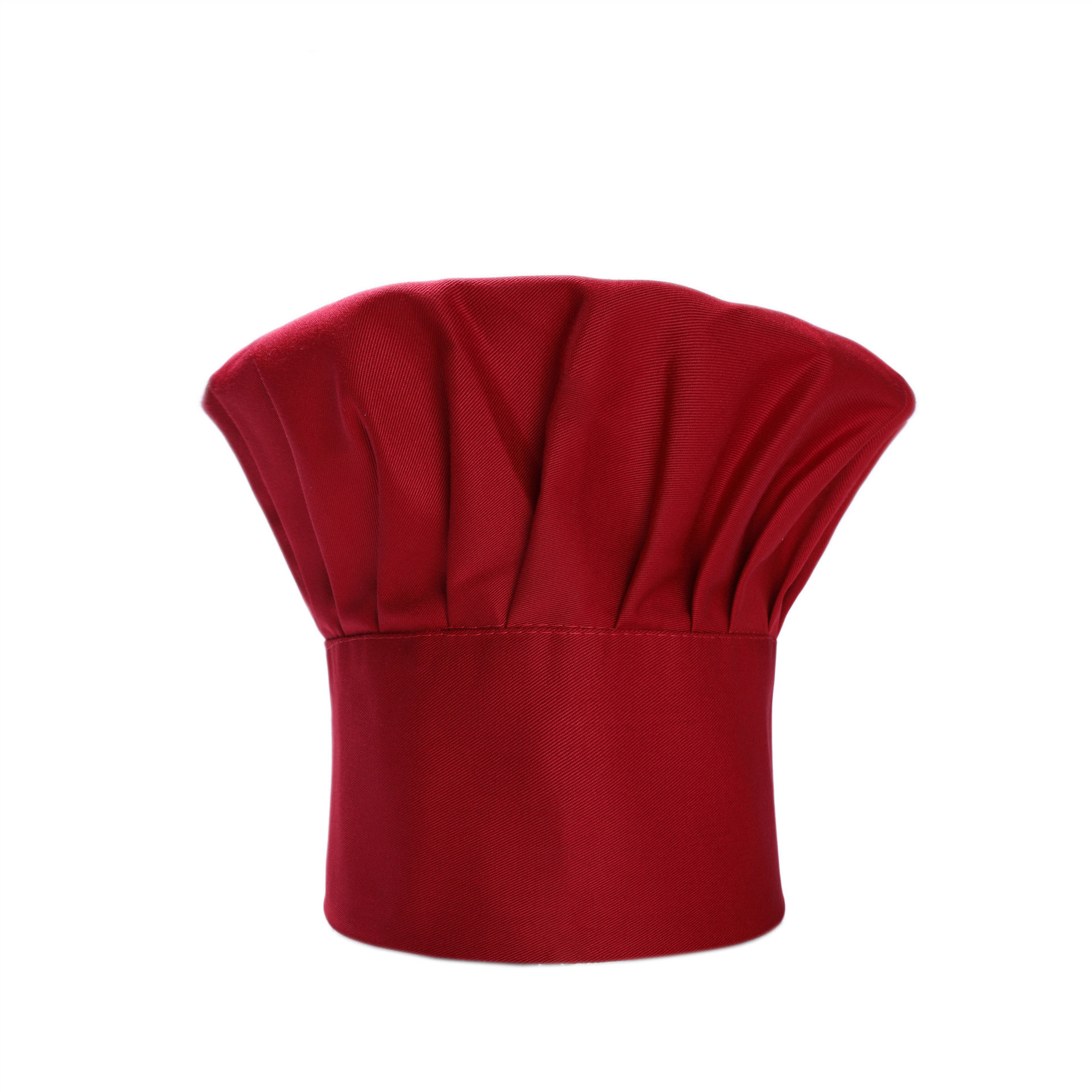 Chapeau rond haut rouge