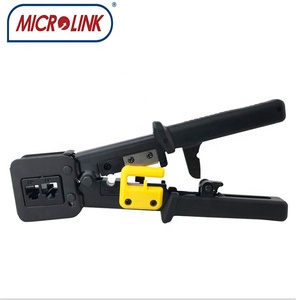 RJ45หนีบผมปลายท่อแบบมือถือ RJ11 RJ12เครื่องมือช่างเครือข่าย - Product Image 2