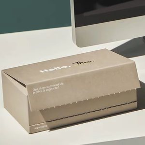 Tùy chỉnh các tông sóng Giấy gấp gửi thư bao bì Tear Strip in tự niêm phong bưu phẩm vận chuyển Hộp quà tặng với logo - Product Image 2