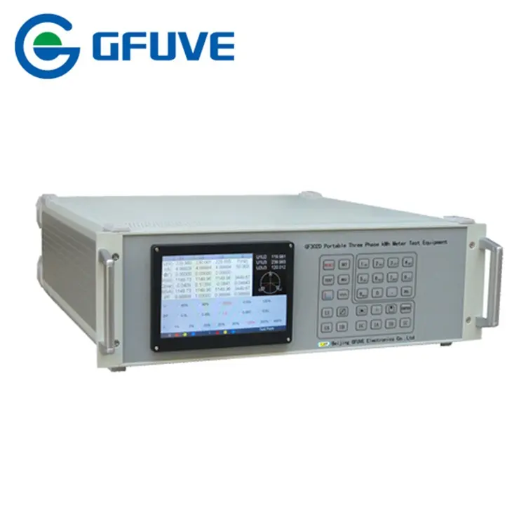GF302D 0.05% three phase programmed standard power source phantom load kwh electric energy meter calibration test bench