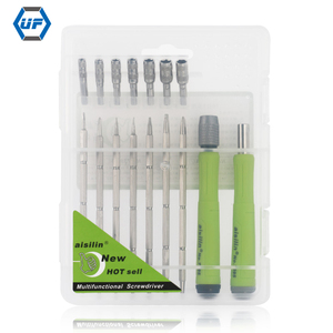 16で1 Concise Household Multifunction Precise Screwdriver Set Adjustable Handle 14 CRV Bits Repair Screw Driver Tool - Product Image 1