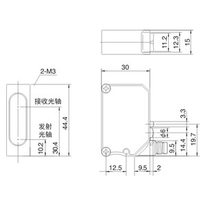 热销CD30CNM18P3-T4颜色传感器标签传感器高灵敏度检测稳定检测光电传感器 - Product Image 3