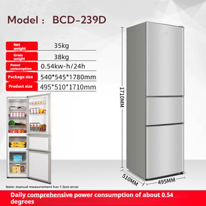 Chigo ihracat ticaret Mini Mini dondurucu çift kapı yurt kiralama odası küçük buzdolabı Minimum miktar bir toplu - Product Image 4
