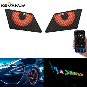 12V programmier bare DIY Auto LED Devil Eye Display Bildschirm Blinker Licht App Kontrollierte animierte Augen für Autos geführt - Product Image 2