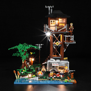 FunWhole F9022 LED展望タワープラスチックモデルビルディングブロックセットキャンプ場用おもちゃ子供用 - Product Image 3