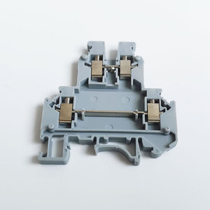 UKK3 Bloque de terminales de carril DIN de doble capa Conector de cable modular universal PA66 Bloque de terminales de alimentación - Product Image 2