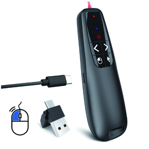 2.4G R400 Air Mouse Wireless Presenter Powerpoint Roter Laserpointer USB C-Akku für Besprechung strain ing und-unterricht - Product Image 2