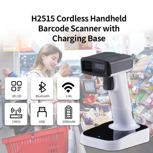 Lector de código de barras 1D a prueba de golpes Escáneres de barras Qr Escáner de código de barras Bluetooth 2D automático de mano - Product Image 2