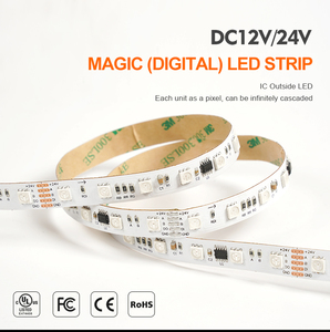 Programmable Magic Color <strong>Addressable</strong> Smart <strong>Led</strong> <strong>Strip</strong> Rgb 5050 Pixel <strong>Led</strong> <strong>Strip</strong> 24v Built in Ic <strong>Digital</strong> Ribbon - Product Image 4