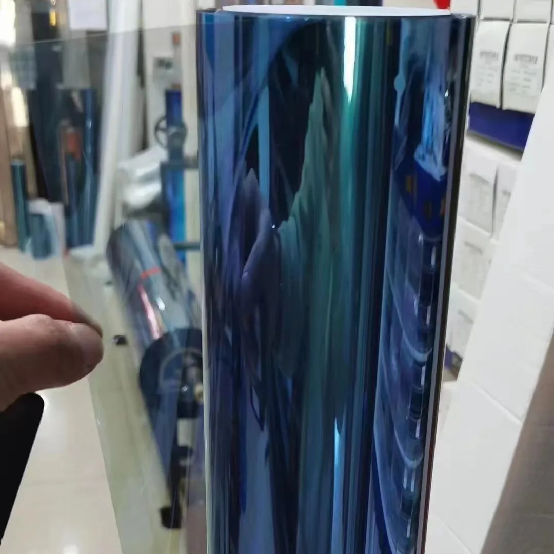70% viola blu chameleon pellicola per vetri IRR90 % UV99 rifornimento di fabbrica bella decorazione mix colore chameleon pellicola tinta per auto 1.52*30m
