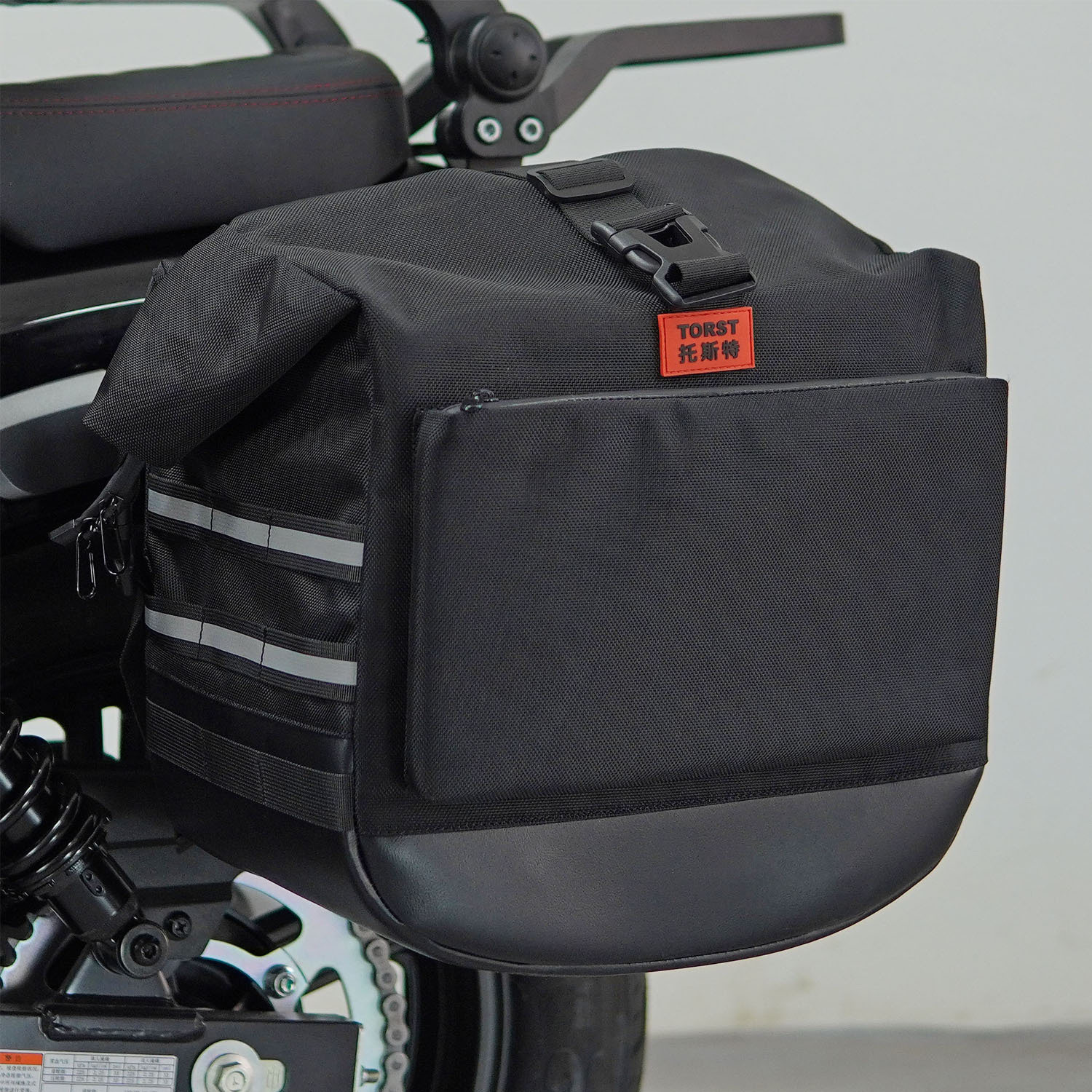 Borsa laterale in tela singola + supporto per auto