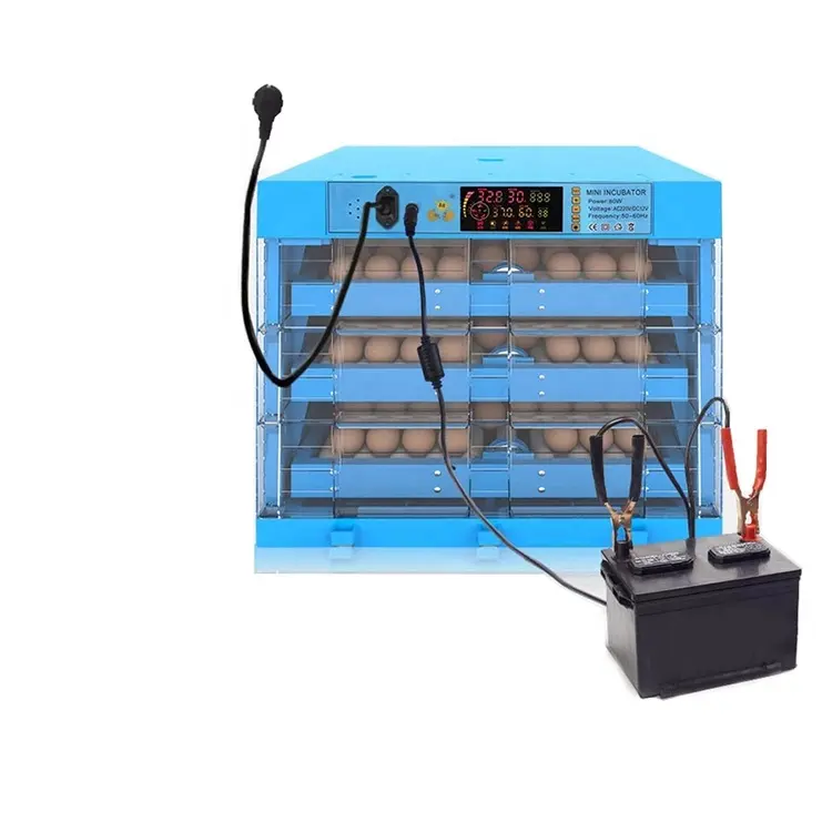 Riscaldatore per pollame Brooders elettrici termometro automatico per uova per incubatrice per uova 56 uova