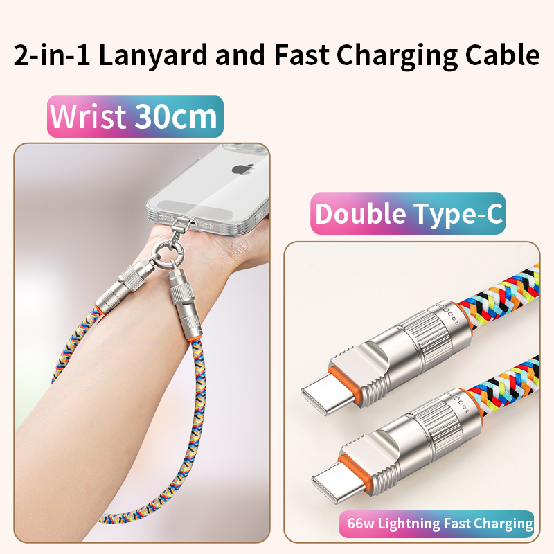 Bracelet double Type-C-coloré
