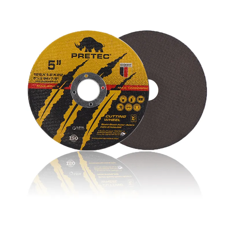 PRETEC 5 "125mm disco de corte herramienta de velocidad de corte ultraalta Rueda de corte de hierro de acero amoladora angular