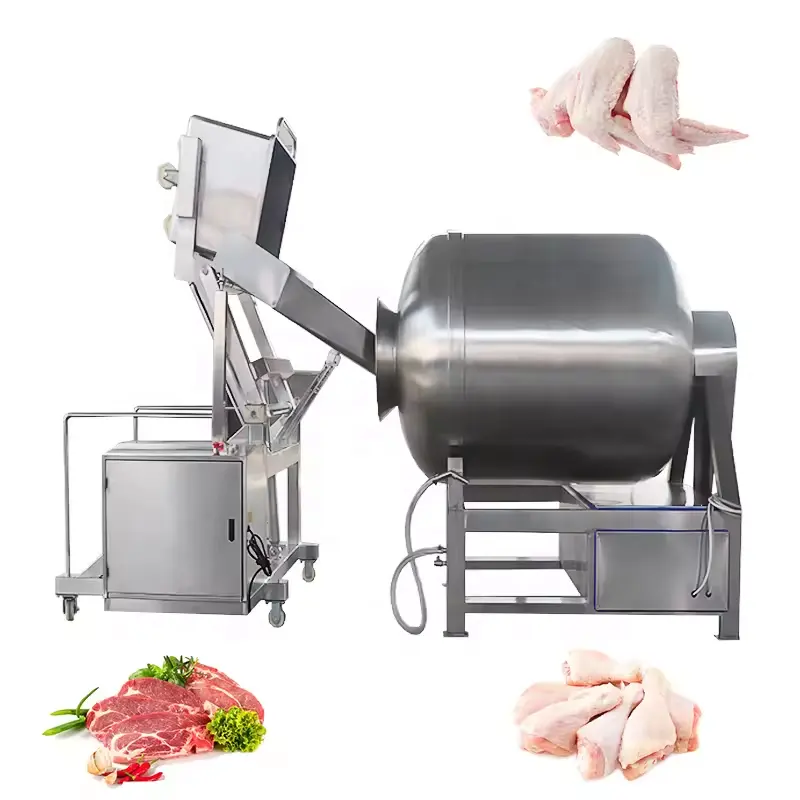 Máquina de marinado profundo de pollo entero, máquina de marinado y saborizante de camarones, máquina de marinado al vacío para carne
