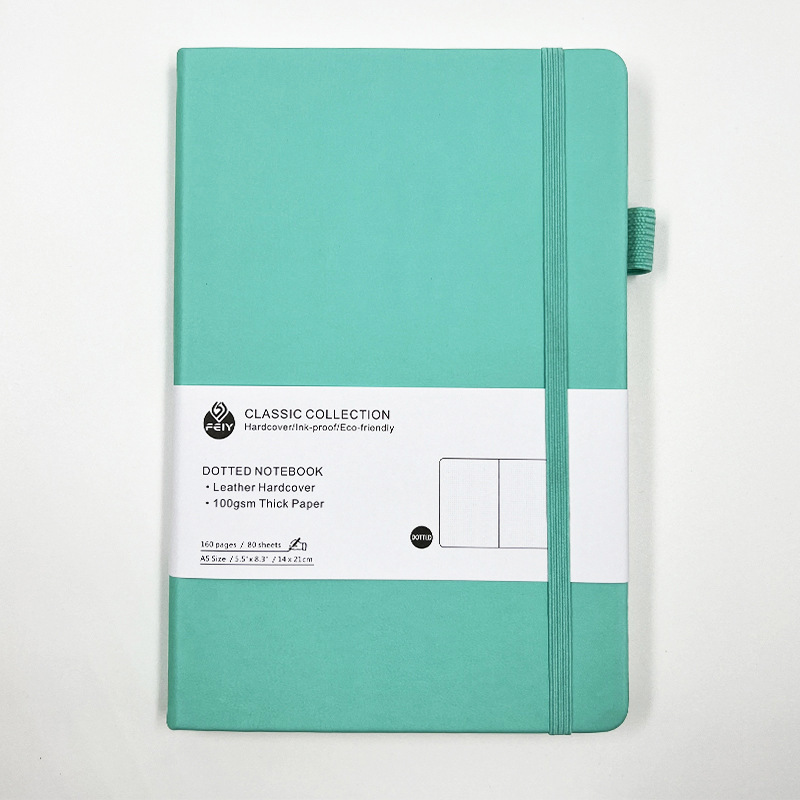 A5 Turquoise dot print inner page