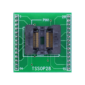 Adaptador de enchufe TSSOP28 a DIP28, TSSOP24, TSSOP20, TSSOP8, adaptador de zócalo de prueba IC, paso de 0,65mm - Product Image 1