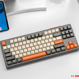 Teclado mecánico inalámbrico M87 2,4G Bluetooth Modo dual Teclado intercambiable en caliente 87 teclas RGB Teclado retroiluminado para juegos para computadora portátil