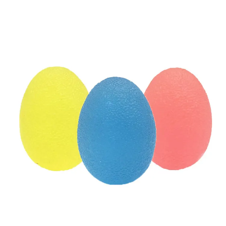 De huevo forma Gel TPE dedo agarre estrés pelota de ejercicio para dedo relajarse