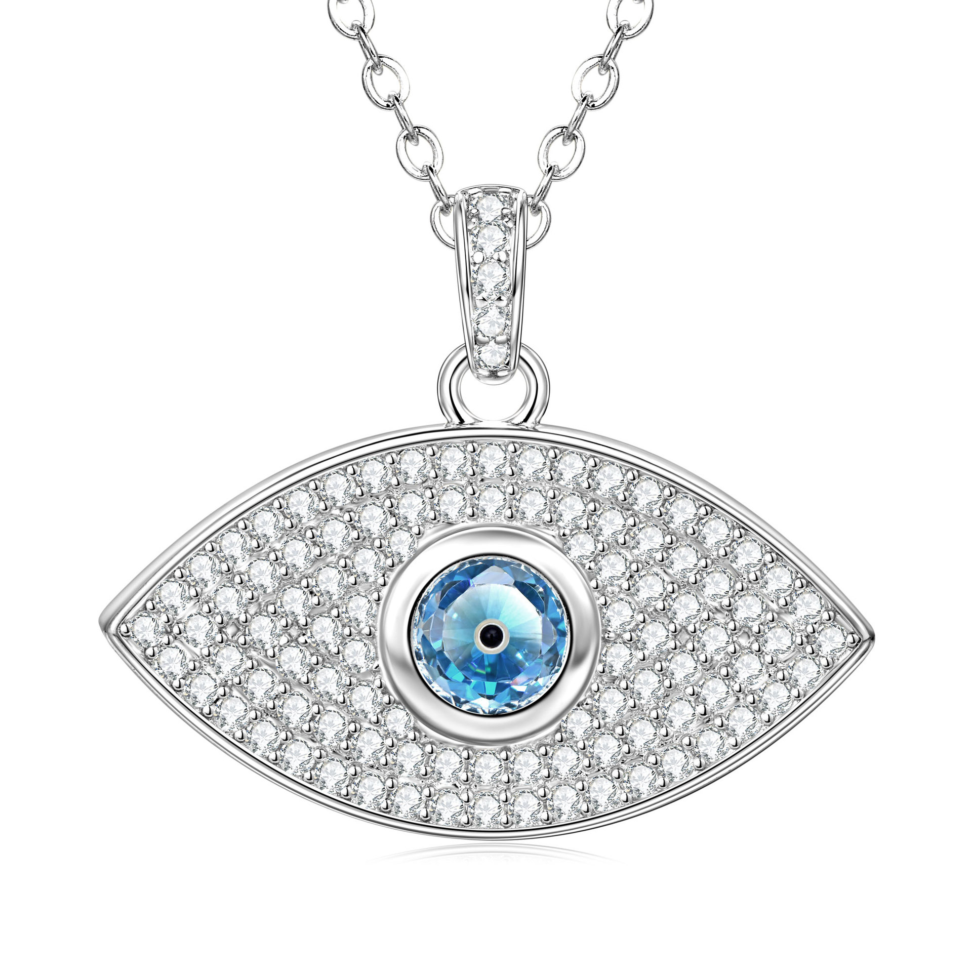 Zircon 1,1 mm*4 + 1,2 mm*92 pièces Plaqué Or Blanc
