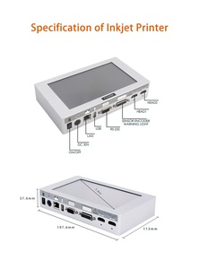 T220E-1 ad alta velocità on-line TIJ codifica termica a getto d'inchiostro macchina per plastica/vetro/metallo codice QR e data di scadenza GS1 codifica dinamica - Product Image 6