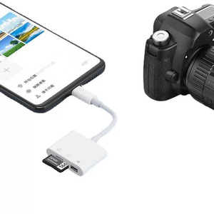 Tip-c üç bir OTG çok fonksiyonlu telefon Laptop için kart okuyucu adaptörü taşınabilir USB arayüzü SD/TF harici kart okuyucu - Product Image 3