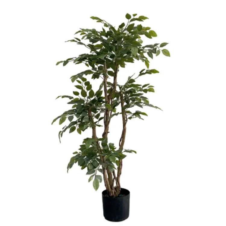 Árvore decorativa para jardim doméstico, vaso de bambu artificial mais popular, planta de decoração para bonsai, plantas verdes, artesanato em vasos