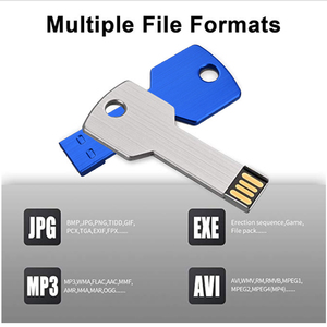 Thin Metal USB Key Shaped <strong>Flash</strong> Drive , Bulk Buy USB <strong>Flash</strong> Drives From USB <strong>Flash</strong> Drives <strong>Manufacturer</strong> Pendrive Free Shipping - Product Image 4
