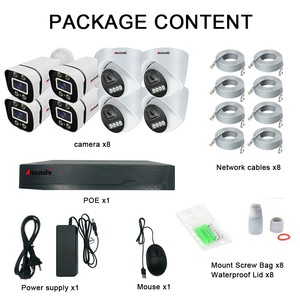 4MP 8CH Ip POE-Kamera-Kit Wasserdichtes Dual Light/IR-Vollfarb-IP-CCTV-Poe-Kamera-Überwachung und Wiedergabe per App aus der Ferne - Product Image 5