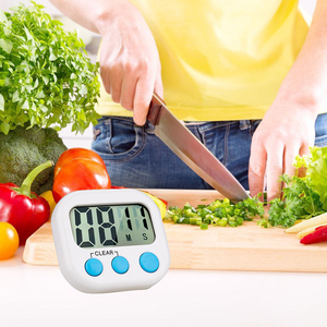 Timer da cucina digitale grandi cifre supporto magnetico per allarme forte con ampio Display LCD per cucinare giochi sportivi da forno - Product Image 3